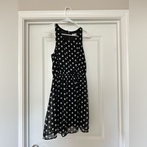 Black and white polka dot dress